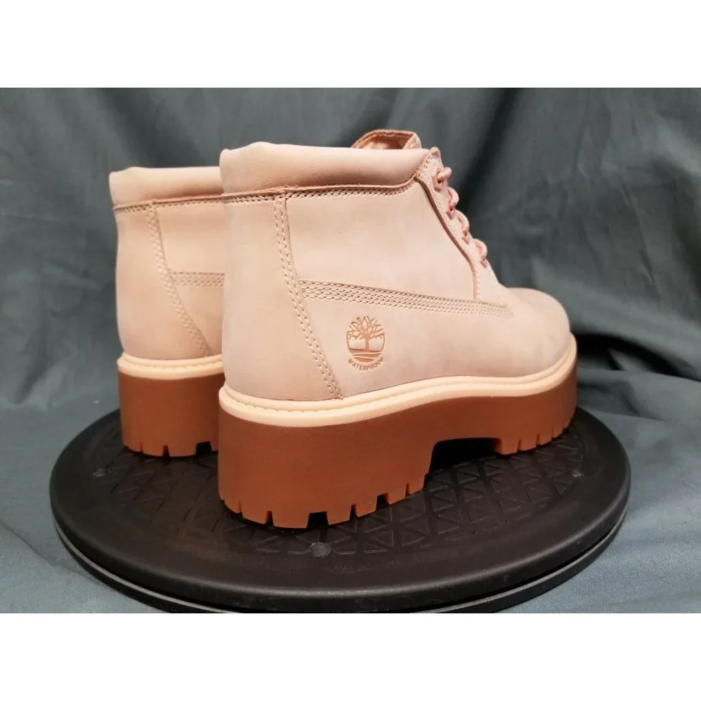 Timberland Girls Nellie Stonestreet Platform Boots Pink Size 4.5 NEW IN BOX! - Picture 8 of 12